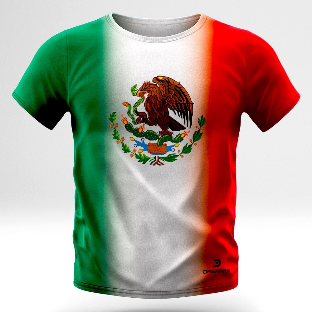 Mexico Man’s T-Shirt, 100% Polyester fabric, All day comfortable.